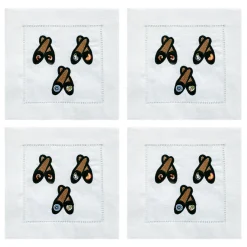 Tuxedo Slipper Cocktail Napkins (4)