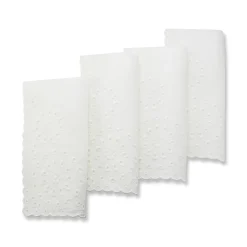 White Eyelet Dinner Napkins (4)