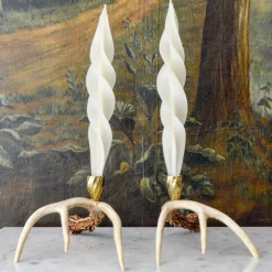 White Feather Candles (2)