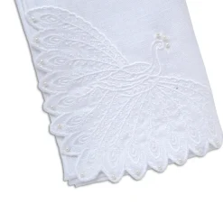 White Peacock Dinner Napkins (4)