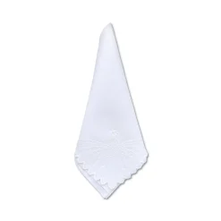 White Peacock Dinner Napkins (4)