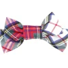 White Plaid Barrette