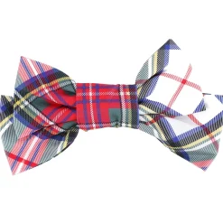 White Plaid Barrette