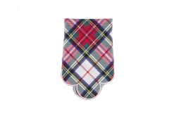 White Plaid Napkins (4)