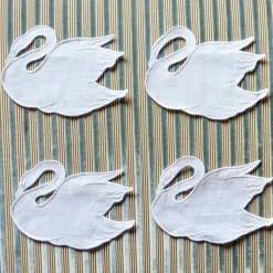 White Swan Cocktail Napkins (4)