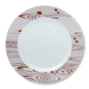 White Wood Dinner Plate