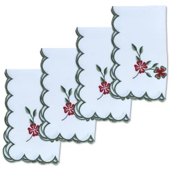 Winter Clover Dinner Napkins (4)