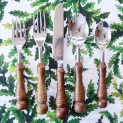 Wood Handle Flatware