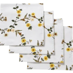 Yellow Flower Napkins (4)