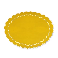 Yellow Oval Placemats (4)