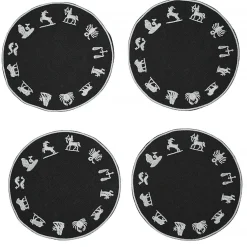 Zodiac Wheel Cocktail Napkins (4)